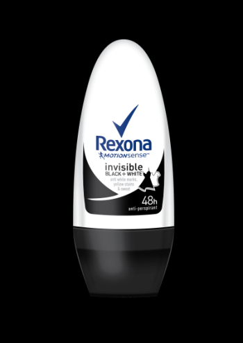 rexona women invisible blackwhite roll on 50ml 1229zl