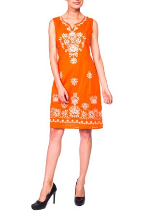 sukienka quiosque orange orient