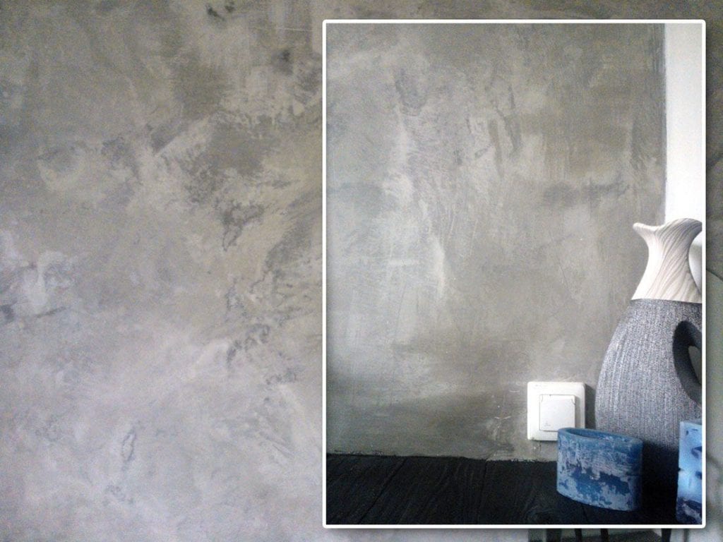 Beton na ścianie – zrób go sama!