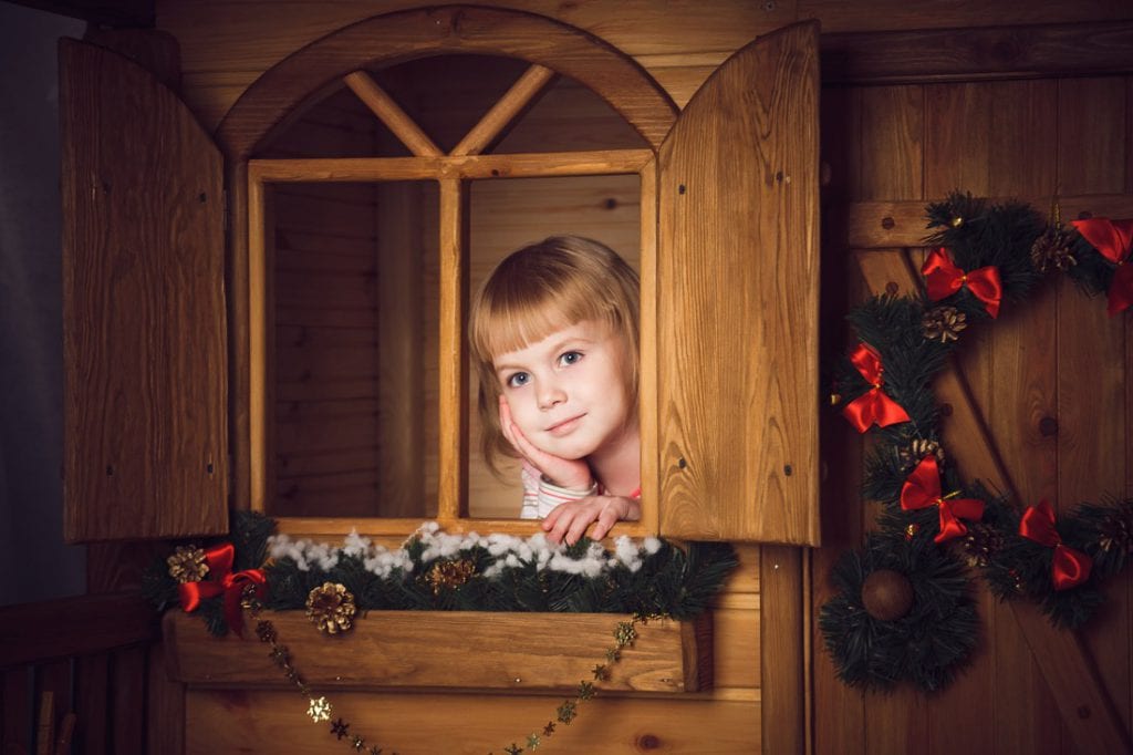 Domek drewniany najlepsze miejsce dziecięcych zabaw