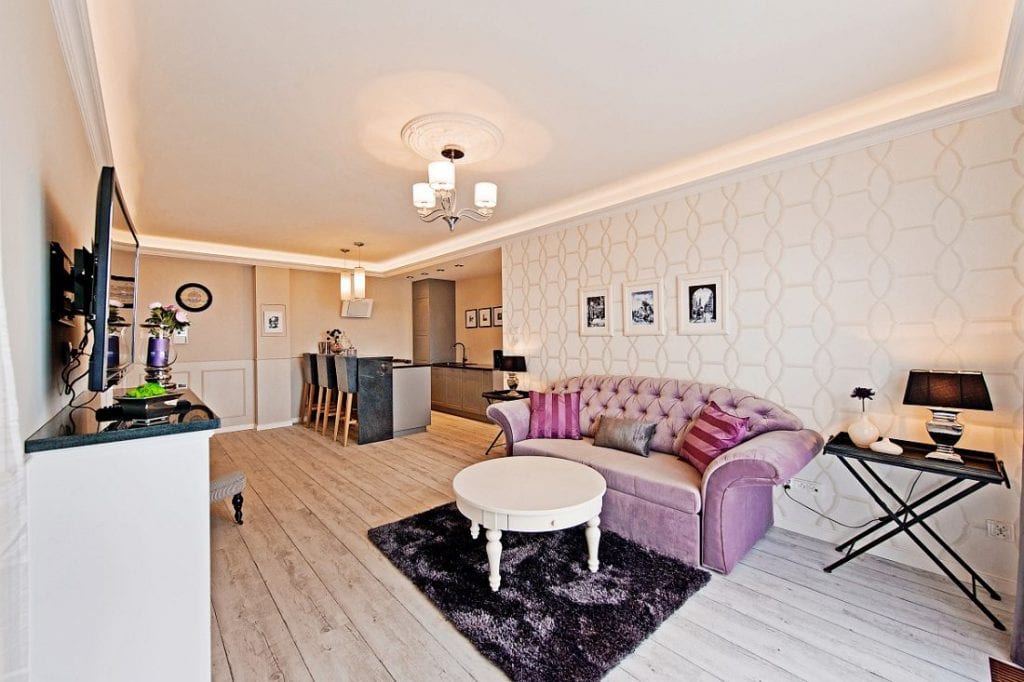 Francuski neobarok w gdańskim apartamencie