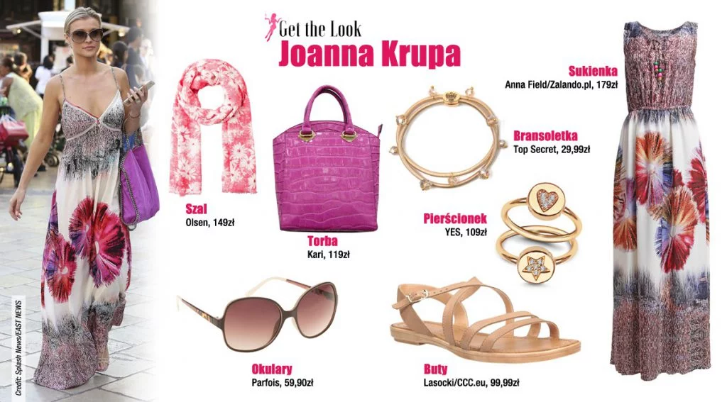 Joanna Krupa w sukience w kwiaty [GET THE LOOK]