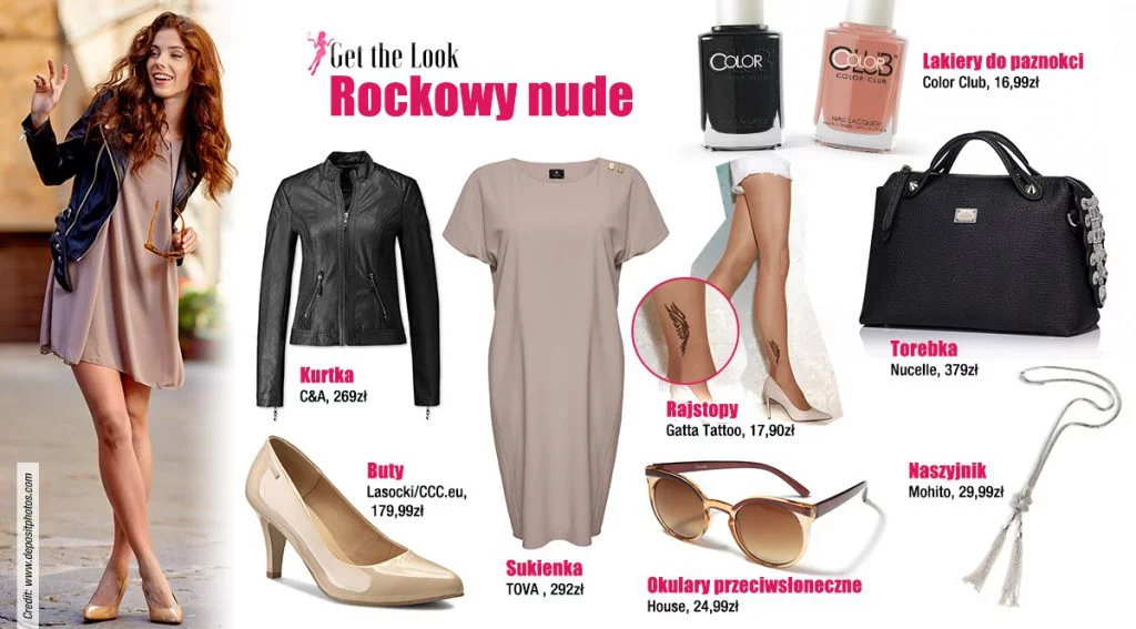Rockowy nude [get the look]