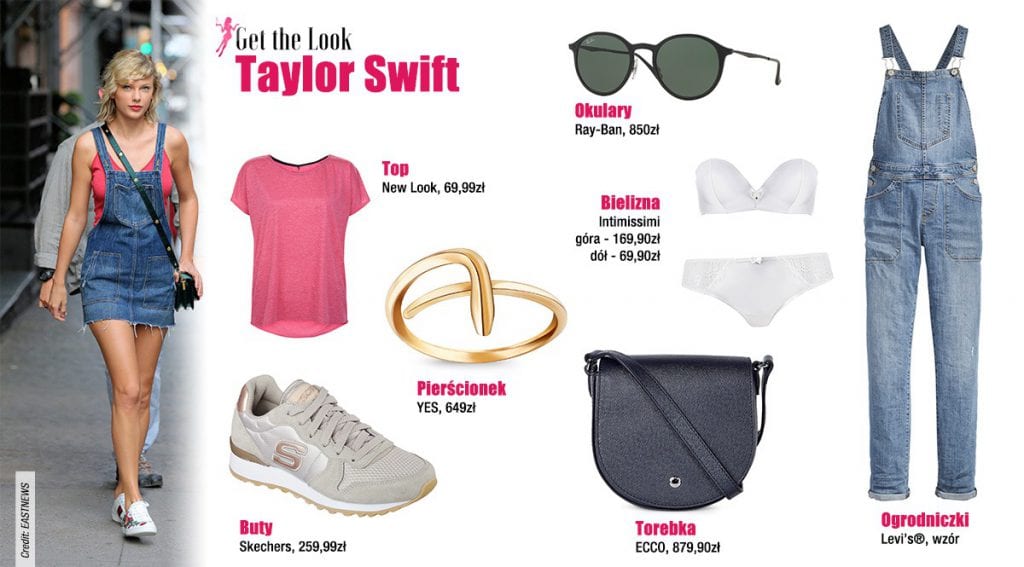 Taylor Swift w ogrodniczkach [GET THE LOOK]