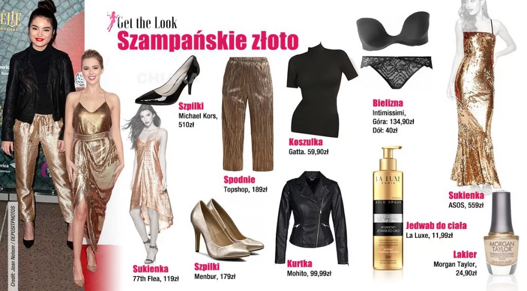 Szampańskie złoto z Landry Bender i Zoey Deutch [get the look]