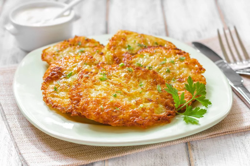Pieczone placki ziemniaczane z curry
