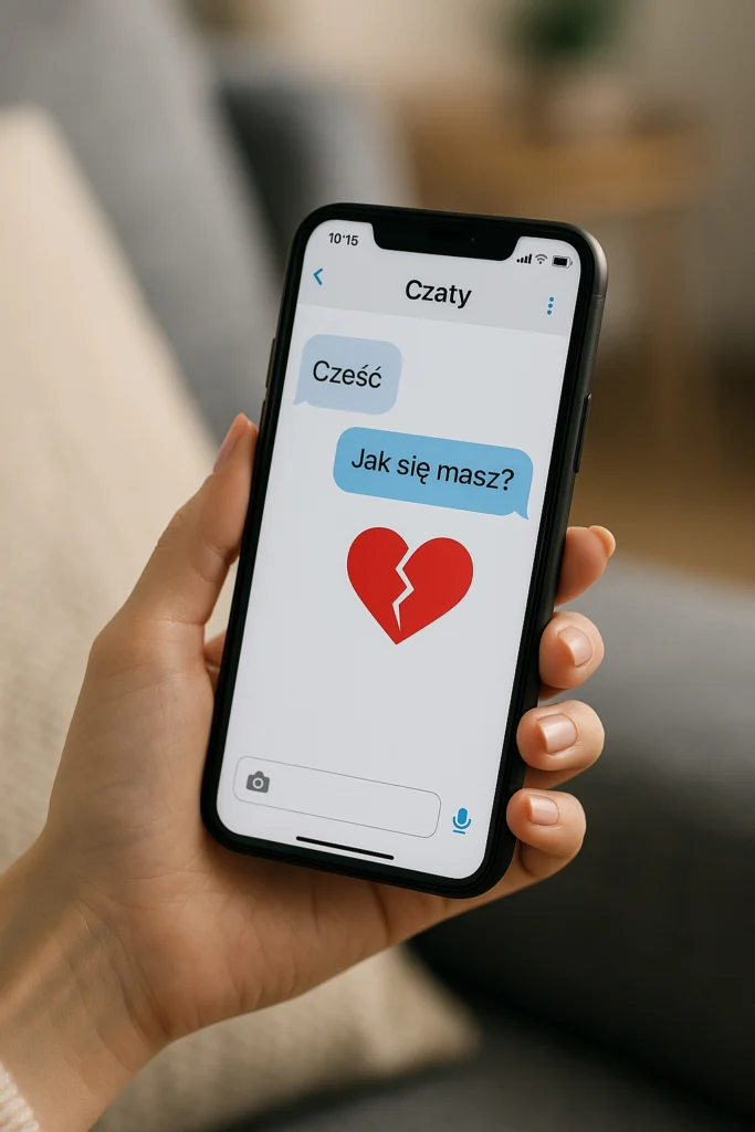 Czy pisanie z innym mężczyzną to zdrada? reka z telefonem