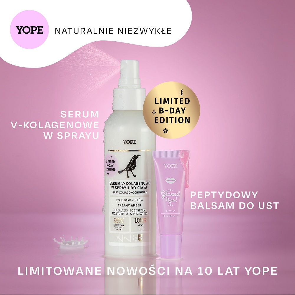 Limitowane nowości creamy na 10-te urodziny YOPE!