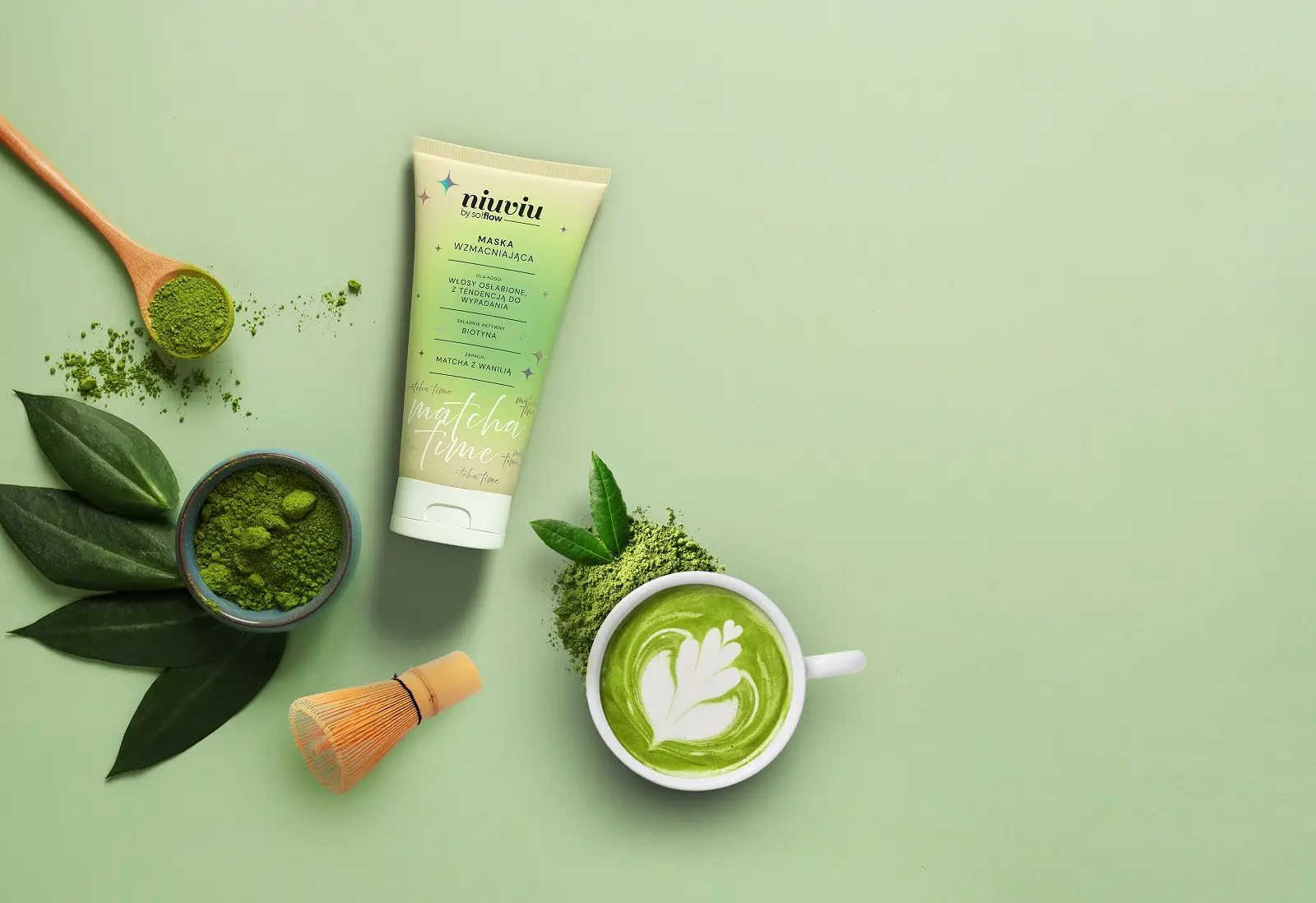 Zielona moc matchy w pielęgnacji włosów – poznaj nową serię Matcha Time od niuviu!
