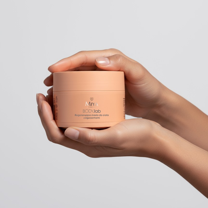 BODY.lab Regenerujące masło do ciała z egzosomami od MIYA Cosmetics- wsparcie skóry w procesach regeneracji i odnowy