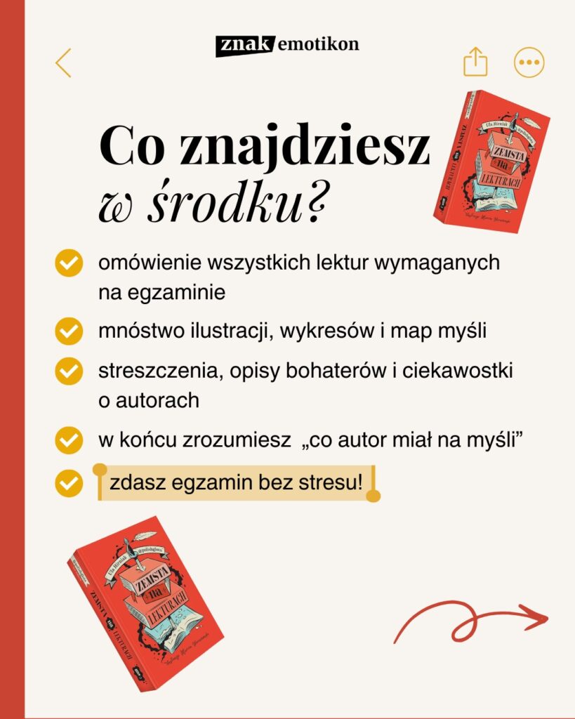 Lektury bez domowych dramatów? Ta książka może uratować niejedną mamę ósmoklasisty - Kobieta Wie Lepiej.pl Lektury bez domowych dramatów? Ta książka może uratować niejedną mamę ósmoklasisty