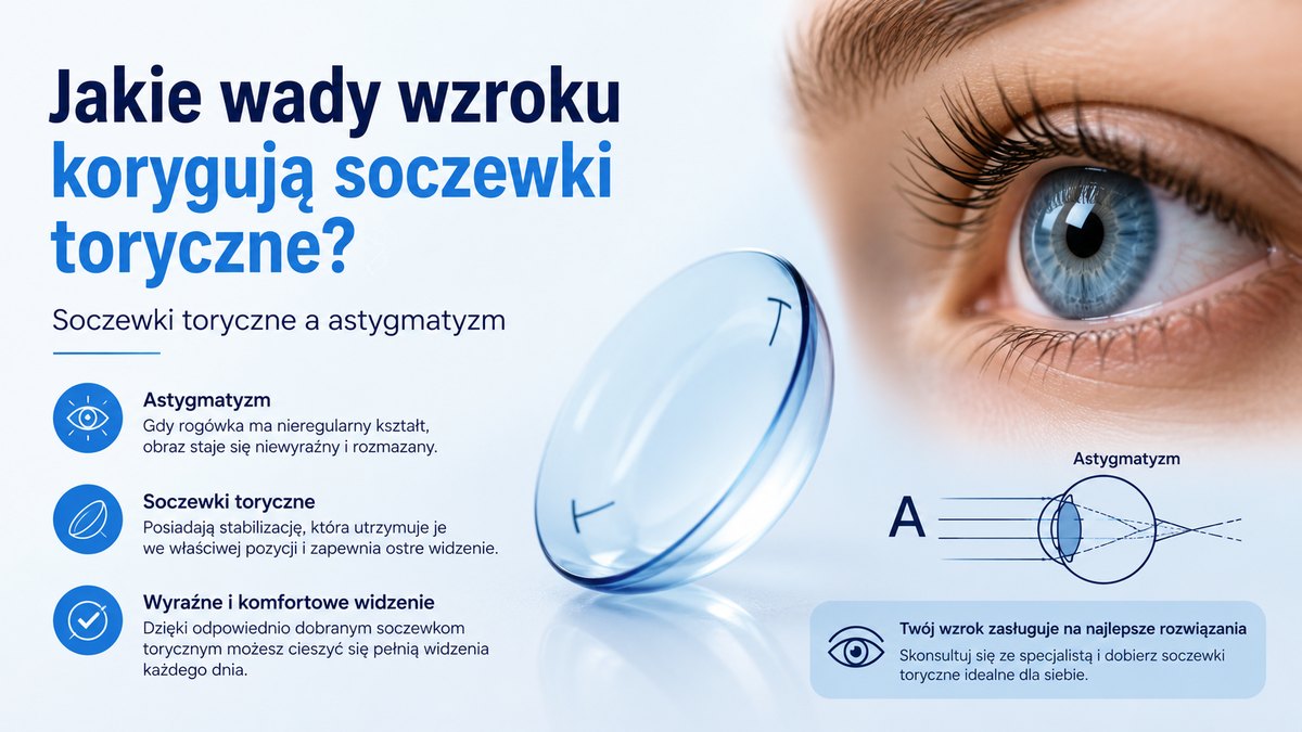 Soczewki toryczne na astygmatyzm – korekcja wad wzroku