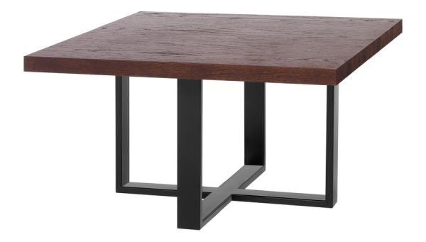 stolik kwadratowy do salonu blat z naturalnej drewnianej okleiny sku 488
